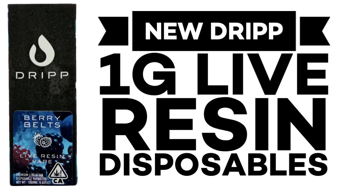 New Dripp 1g Live Resin Disposables