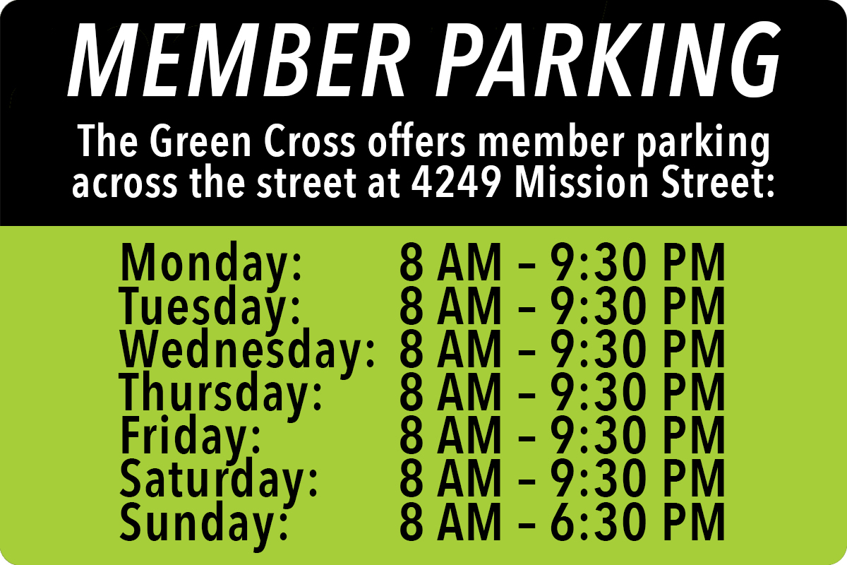 Member Parking Hours: Mon-Sat 8 AM - 9:30 PM, Sun 8 AM - 6:30 PM